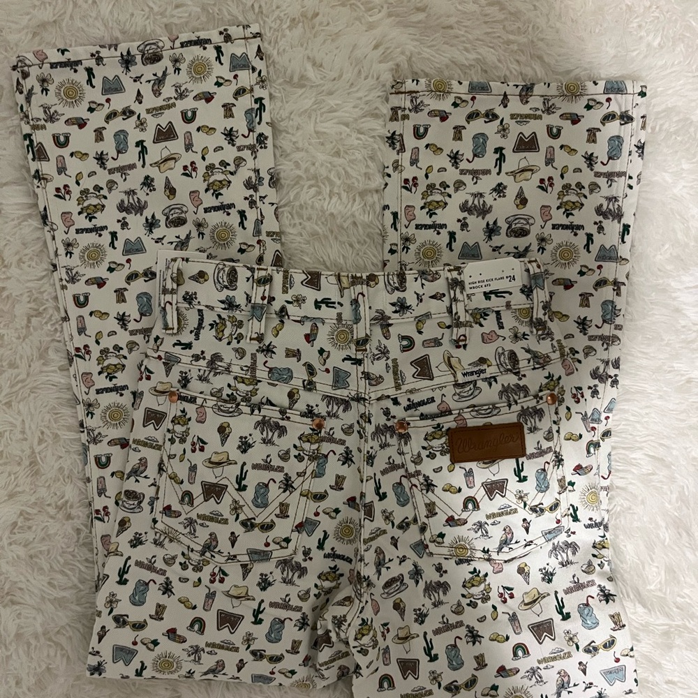 Free People x Wrangler Life’s Lemons Kick Flare Jeans